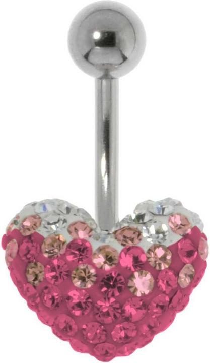 Actual product image Bijouteria Bellypiercing (Surgical steel 316L, Crystal)