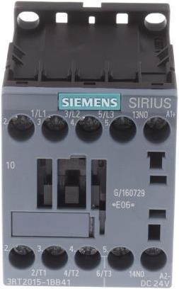 Actual product image Siemens Contactor 3kW 24Vdc size 00