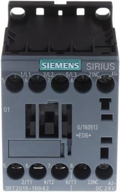 Actual product image Siemens Contactor 3kW 24Vdc size 00