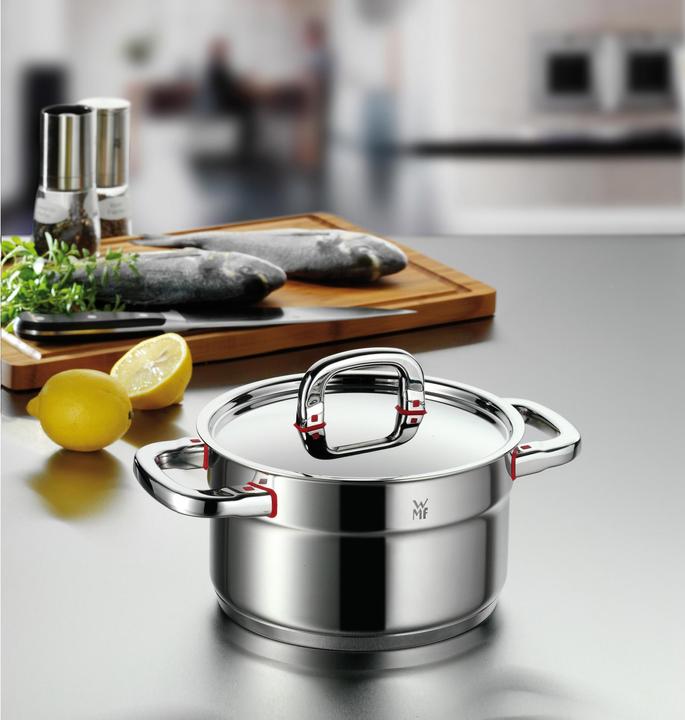 Image du produit WMF Casserole Casserole à induction 20cm Casserole 3,3l Couvercle PremiumOne Acier inoxydable (20 cm, Casserole, Acier inoxydable)