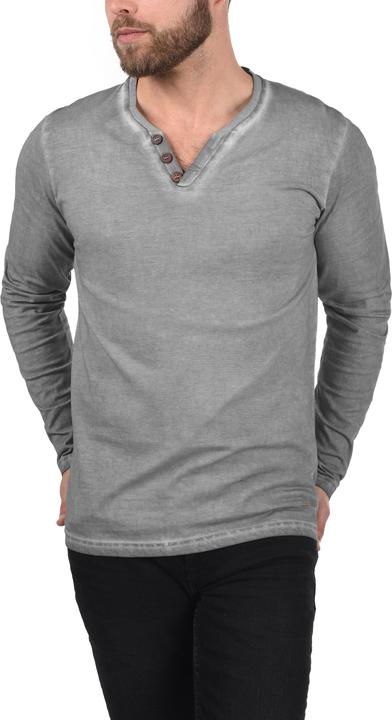 Actual product image Solid Tinox Men's Longsleeve With V-Neck Made Of 100% Cotton (L)