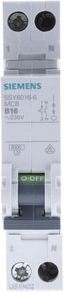 Immagine prodotto Siemens MCB 1+N Polo Tipo B 6kA 16A 230V