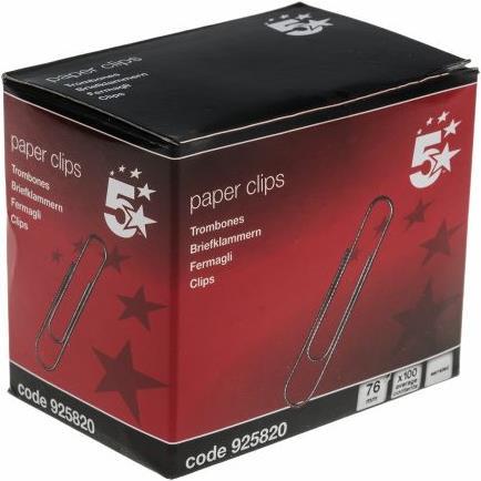 Produktbild Rs Pro Paperclips Giant Serrated 76mm x100 (100 x)