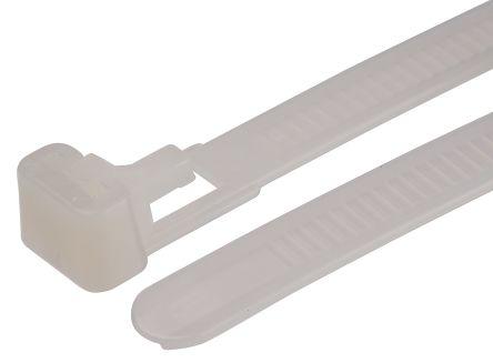 Actual product image Rs Pro Cable Tie 150x7.6 Natural releasable (150 mm, 100 pcs.)