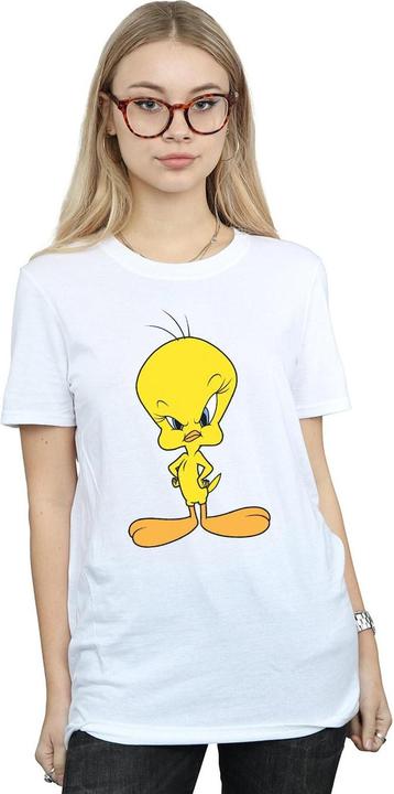 Image du produit Looney Tunes Femme/Les femmes - T-shirt boyfriend en coton avec Tweety en colère (XXL)