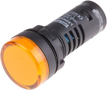 Produktbild Rs Pro LED Indicator 22mm Yellow 230V Test Circ