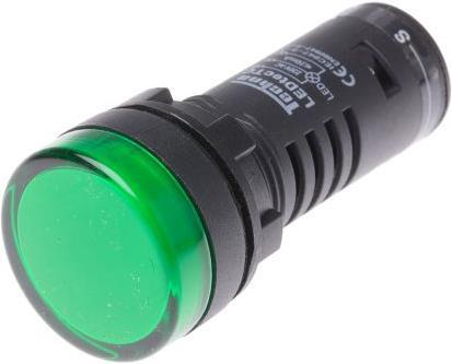 Actual product image Rs Pro LED Indicator 22mm Green 230V Test Circuit