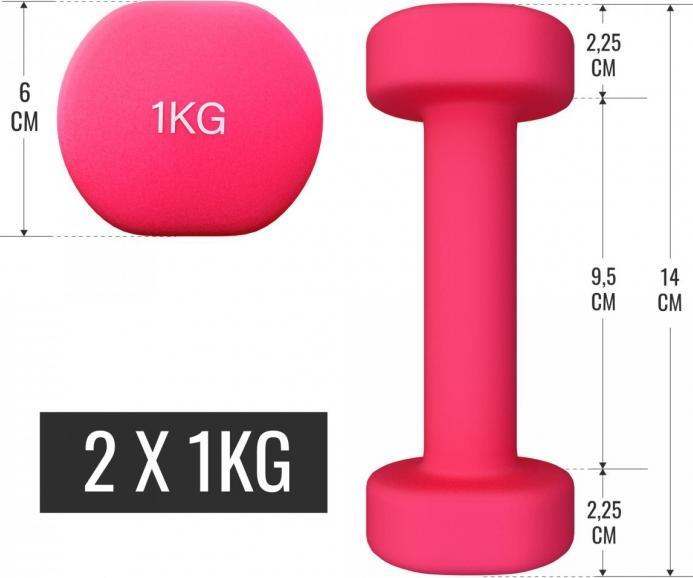 Actual product image Gorilla Sports Dumbbell case (2 x 2 kg, 2 x 3 kg, 2 x 1 kg)