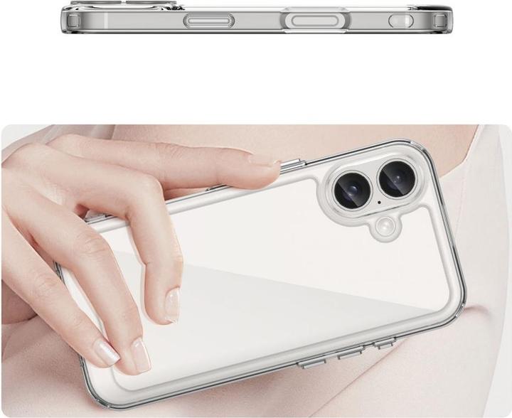 Image du produit Hurtel Outer Space Case avec cadre en gel pour iPhone 16 - Transparent (Apple iPhone 16)