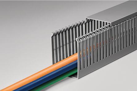 Image du produit HellermannTyton Slotted trunking étroit W25 x H60mm (Conduit, 200 cm)