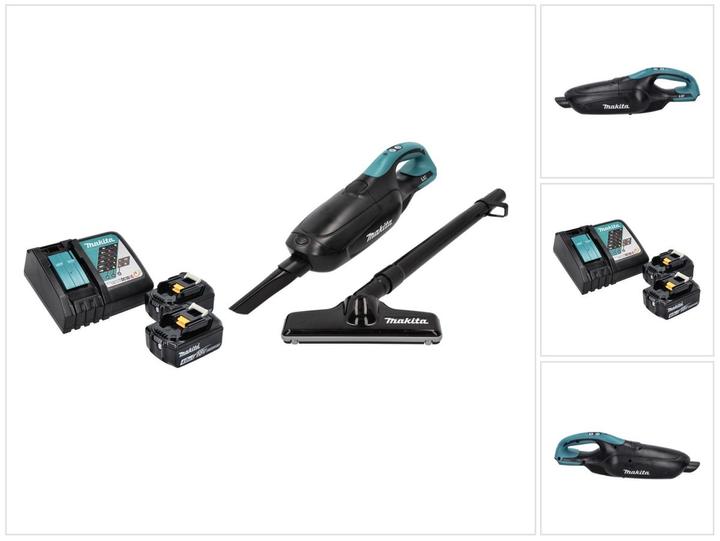 Produktbild Makita DCL 182 RM B Akku Staubsauger 18 V Schwarz + 2x Akku 4,0 Ah + Ladegerät