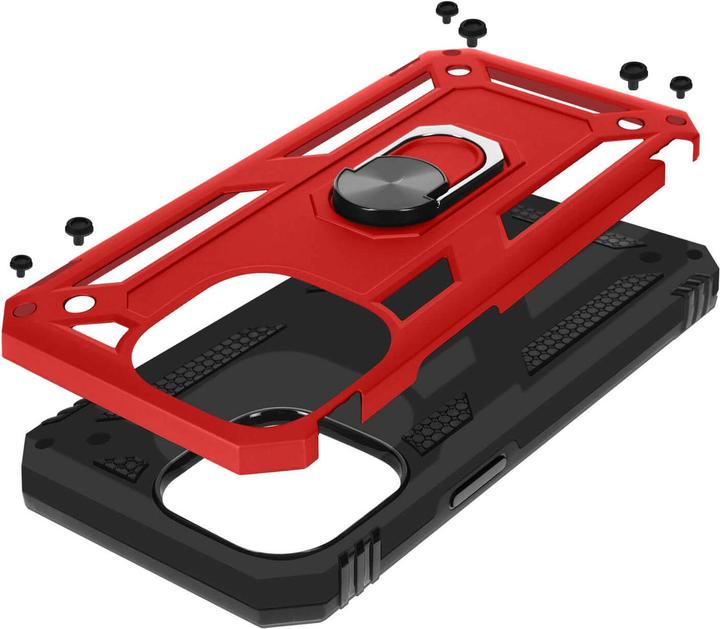 Actual product image Avizar Shockproof Mobile Phone Case with Ring Series (Apple iPhone 15 Pro Max)