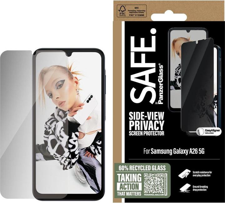 Immagine prodotto PanzerGlass Safe By Privacy (1 Pezzo/i, Samsung Galaxy A26)