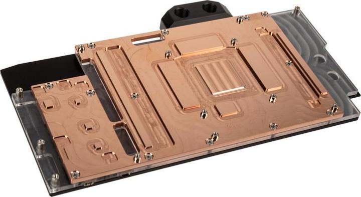 Actual product image Aqua Computer kryographics NEXT RTX 3080 / 3090 Strix GPU Water Cooler - Copper + Acrylic