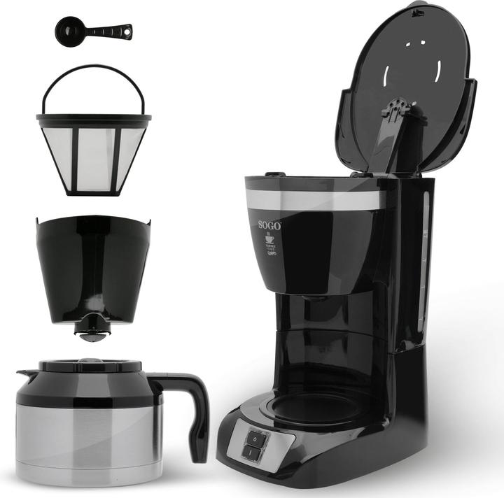 Image du produit Sogo DRIP COFFEE MAKER THERMOS JAR - 10 CUPS - 1L - 800W
