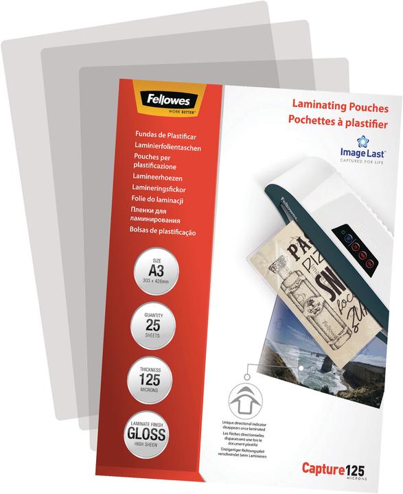 Actual product image Fellowes Capture 125 (A3, 25 Piece, 125 µm)