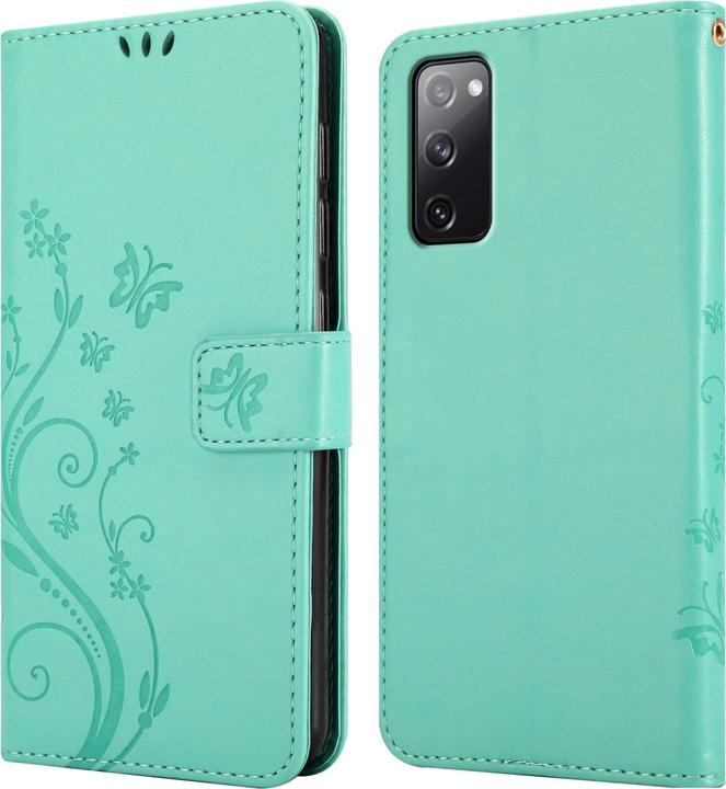 Produktbild Cadorabo Flower Book Hülle für Samsung Galaxy S20 FE (Samsung Galaxy S20 FE)