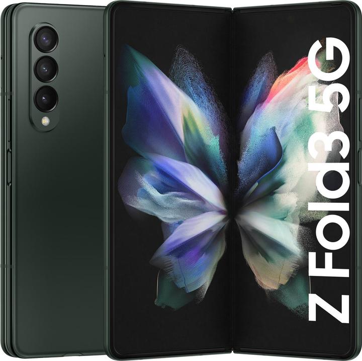 Image du produit Samsung Galaxy Z Fold3 5G UE (512 Go, Phantom Green, 7.60", SIM + eSIM, 12 Mpx, 5G)