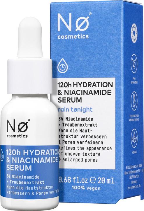 Image du produit Nø Cosmetics rain tønight 120h Sérum Hydratation & Niacinamide (20 ml)