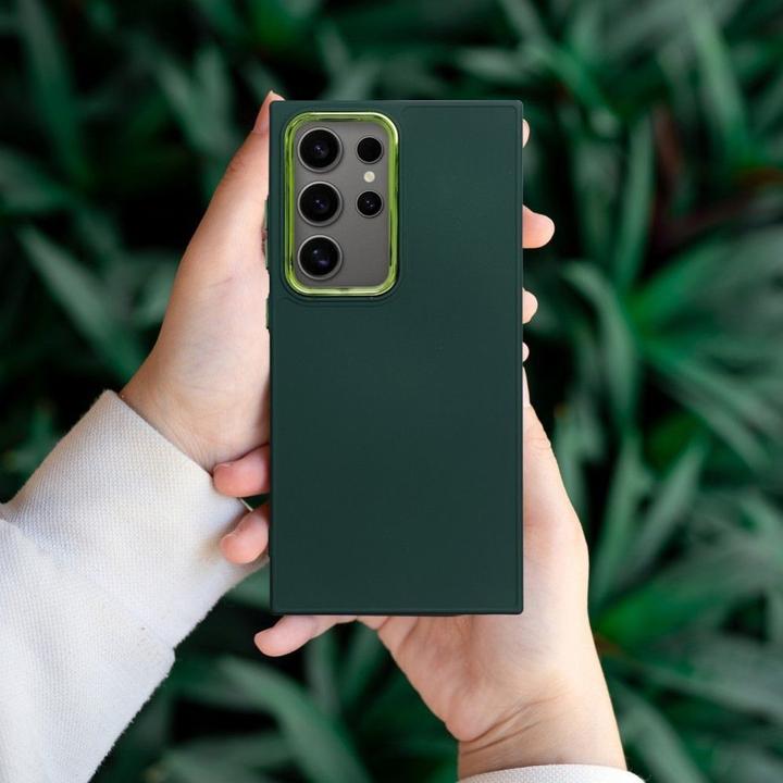 Actual product image OEM Back panel cover FRAME Case for SAMSUNG S22 Ultra green (Samsung Galaxy S22 Ultra)