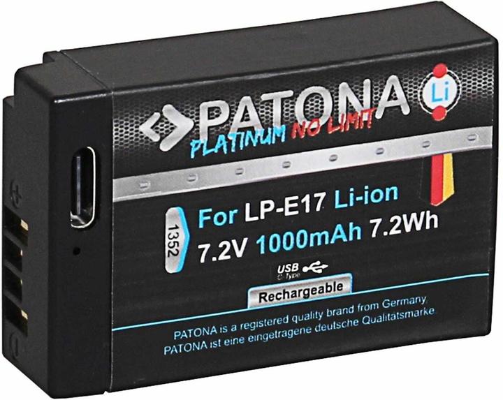 Produktbild Patona Platinum Akku wie Canon LP-E17 mit USB-C Input (Akku)
