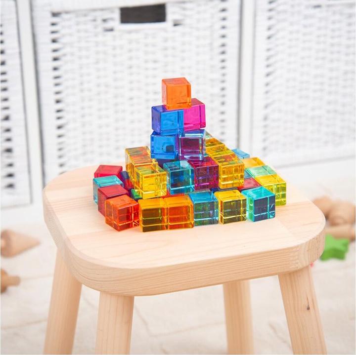 Immagine prodotto TickiT 50 cubi acrilici colorati e trasparenti