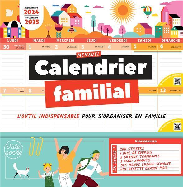 Image du produit Calendrier familial (32 x 32 cm, Non contraignant, Français)