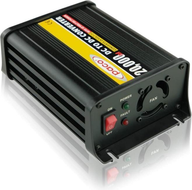 Immagine prodotto Paco PV2412-20 Convertitore di tensione da 24V a 12V 20A