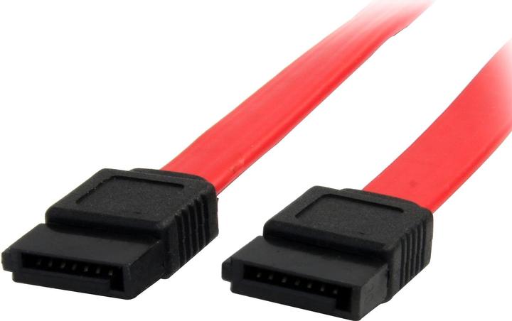 StarTech Câble SATA 45cm - Câble de données interne S-ATA 7pin - Câble de connexion Serial ATA - Rouge
