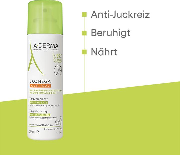 Produktbild A-Derma Exomega Control Emollient Soothing Spray For Dry And Atopic Skin 50Ml (50 ml)
