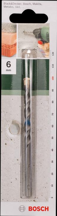 Image du produit Bosch Professional Zubehör Foret à béton selon ISO 5468 D= 6,0 mm L= 100 mm (6 mm)