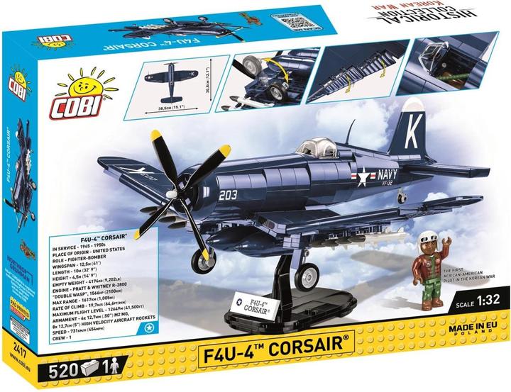 Actual product image Cobi F4U-4 Corsair / 520 pcs