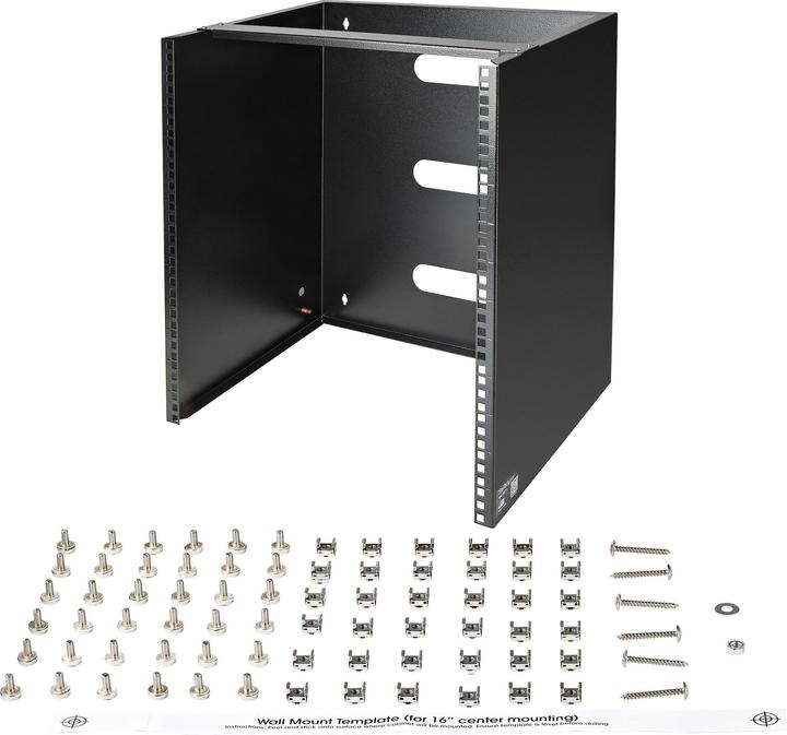 Produktbild StarTech Wandmontage Halterung für flache Rack Geräte - 12HE (12 HE, 19 Zoll Rack)