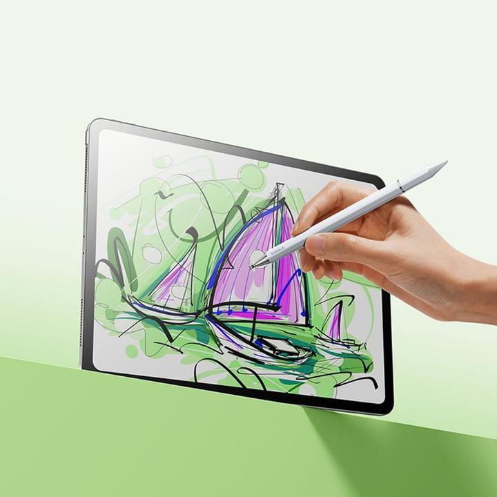 Actual product image Baseus Smooth Writing III magnetic stylus 3in1 (white)