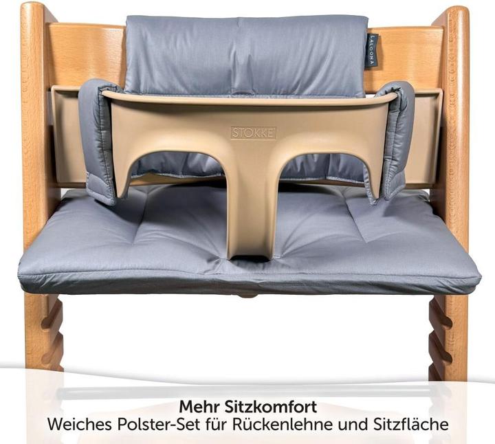 Produktbild La Loona LaLoona Sitzverkleinerer für Hochstühle Sitzkissen / Hochstuhlauflage für Stokke Tripp Trapp