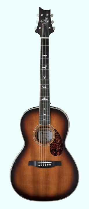 Actual product image PRS SE P20E Parlor - Tobacco Sunburst (Western guitar, Mahogany, Ebony)