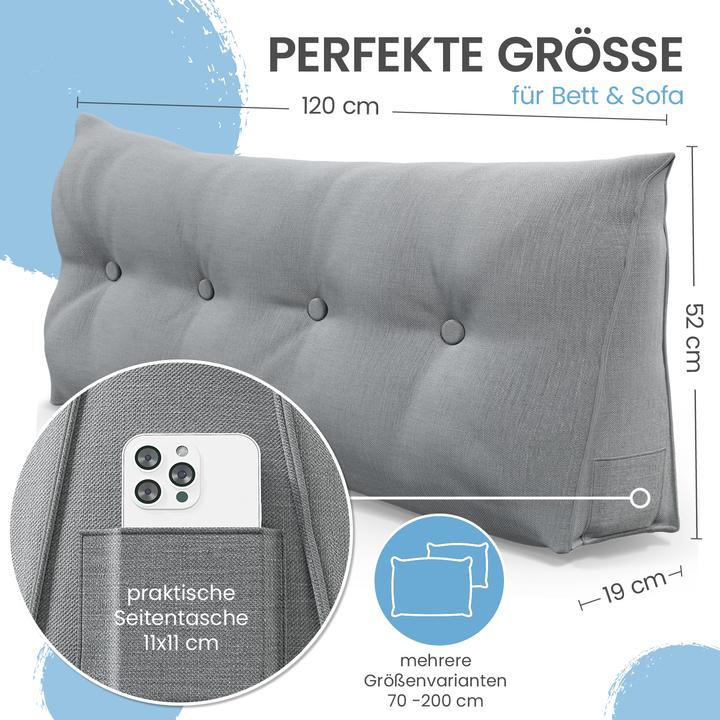 Produktbild Aktivshop Bett- und Rückenstützkissen (20 x 120 x 50 cm)