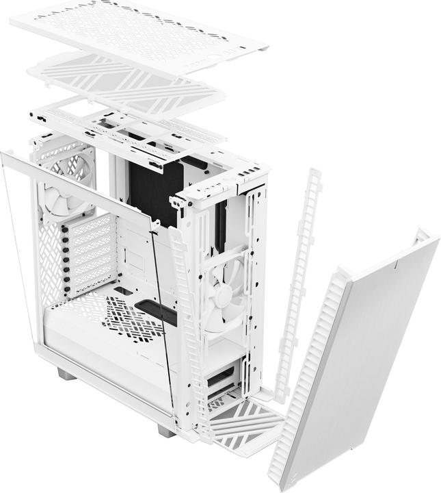 Actual product image Fractal Define 7 Compact White TG (ATX, mATX, Mini-ITX)