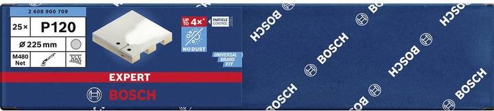 Immagine prodotto Bosch Professional Zubehör Expert M480 Rete di levigatura per levigatrice a secco, 225 mm, G 120, 25 pz. (120)