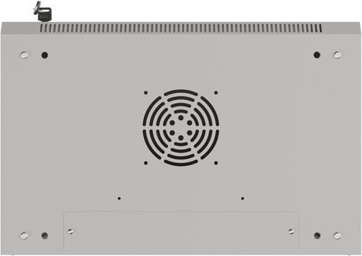 Actual product image Lanberg Rack-Schrank 19 6HE 540x350 grau mit Glastür (Flat Pack) (10.86 RU, 19 inch rack)