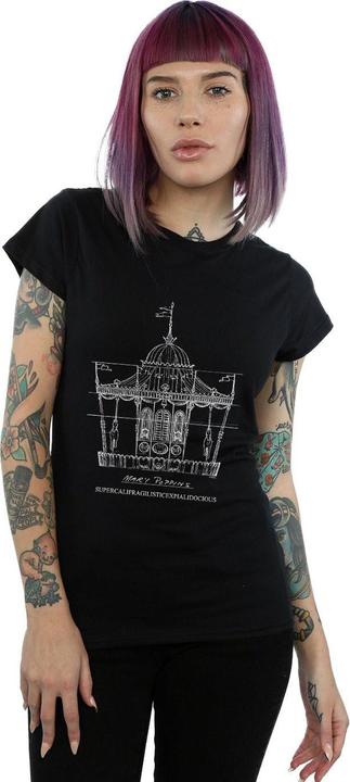 Produktbild Disney Mary Poppins Carousel Sketch TShirt (XL)