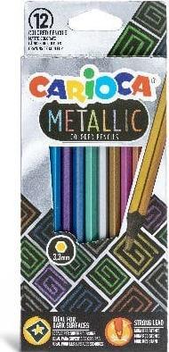 Immagine prodotto Carioca Matite colorate metallizzate 12 pezzi, Multicolore (Multicolore, 12 x)