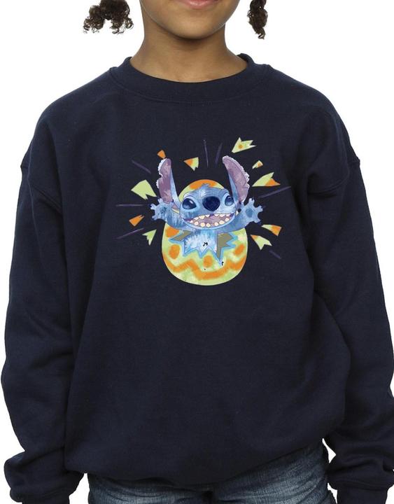 Produktbild Disney Lilo & Stitch Cracking Egg Sweatshirt Mädchen (140, 146)