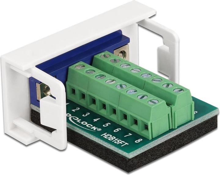 Immagine prodotto Delock Easy 45 modulo presa VGA a 16 pin morsettiera 22,5 x 45 mm (VGA, 4.30 cm)