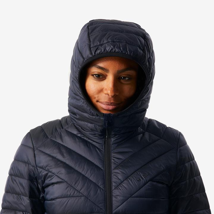 Actual product image Wedze Women's ski jacket down jacket light and warm - 500 blue/black (S)