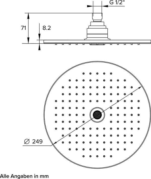 Immagine prodotto Chris Bergen Soffione SET (2 Tipi di raggi, 8.50 l/min)