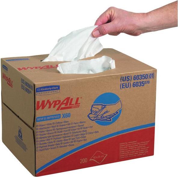 Immagine prodotto Kimberly-Clark Salviette Wypall X60 6035 42,6cmx 31,7cm, confezione da 200 pezzi.