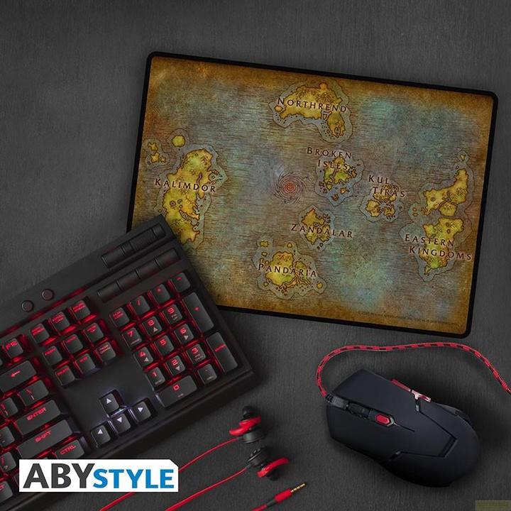 Actual product image ABYstyle Tappetino Mouse Gaming - World of Warcraft : Map