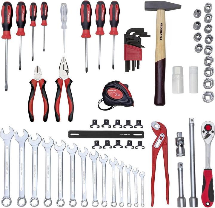 Immagine prodotto Gedore Red rosso R21650057 Set di attrezzi VITE in cassetta 57 pezzi (57 pezzi)