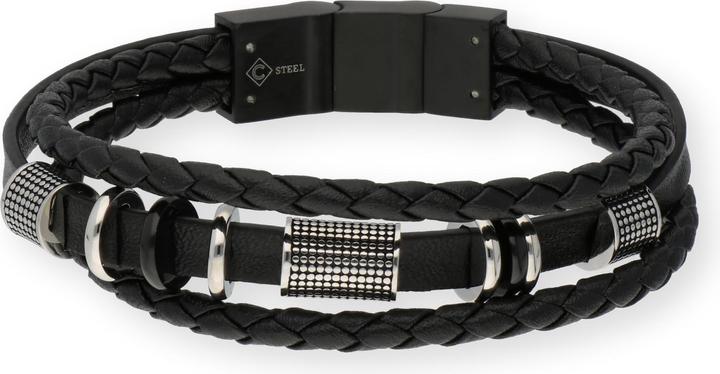Actual product image Carat coolness (21.50 cm, Stainless steel/leather)